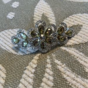 YELLOW JEWEL HAIR CLIP